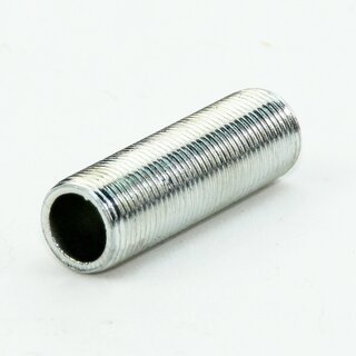 M13x1 Lampen-Gewinderohr Metall verzinkt &ndash; 40 mm Lnge, Auengewinde, fr Lampen- und Leuchtenbau