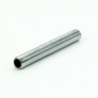 M13x1 Lampen-Gewinderohr Metall verzinkt – 100 mm Länge, Außengewinde, für Lampen- und Leuchtenbau