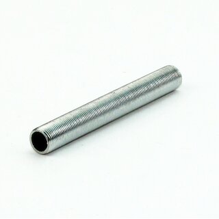 M13x1 Lampen-Gewinderohr Metall verzinkt &ndash; 100 mm Lnge, Auengewinde, fr Lampen- und Leuchtenbau
