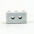 Porzellan Lüsterklemme 3-polig mit Befestigungslöchern – hitzebeständig bis 350 °C