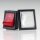 Einbau-Wippschalter rot beleuchtet 2-polig EIN/AUS 30x22mm 250V/16A mit PVC-Schutzkappe