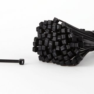 100 Kabelbinder schwarz 368 x 4,8 mm