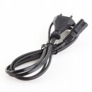 Europa Kleingeräte-Zuleitung schwarz 1,5 Meter