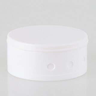 Lampen Abzweig-Baldachin – Kunststoff weiß, Ø 70 mm, Höhe 31,5 mm, mit Bajonett-Verschluss