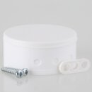 Lampen Abzweig-Baldachin – Kunststoff weiß, Ø 70 mm, Höhe 31,5 mm, mit Bajonett-Verschluss