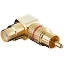 Audio-Adapter vergoldet Cinchstecker auf Cinch Kupplung...