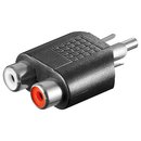 Audio-Adapter Cinchstecker auf 2x Cinch Kupplung