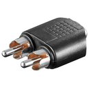 Audio-Adapter 3,5mm Stereo Kupplung auf 2x Cinch Stecker