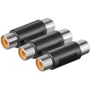 Audio-Adapter 3x Cinch Kupplung auf 3x Cinch Kupplung...