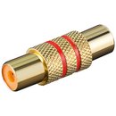 Audio-Adapter Cinch Kupplung auf Cinch Kupplung vergoldet...