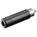 Audio-Adapter Cinch Stecker auf 6,35mm Kupplung Mono