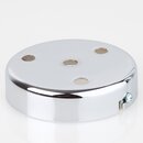 Lampen Zier-Baldachin Metall verchromt  100 mm fr 4...