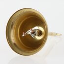 Lampen Baldachin – Metall Messing poliert, Tulpenform Ø 90 mm × H 61 mm, mit Leuchtenaufhängung für 10er Pendelrohr