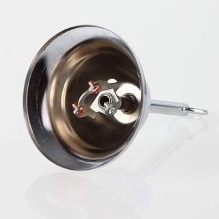 Lampen Baldachin Metall 90x61mm flaemisch verchromt mit Leuchtenaufhaengung