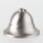 Lampen Baldachin – Metall Edelstahloptik, Tulpenform Ø 90 mm × H 61 mm, für 10er Pendelrohr