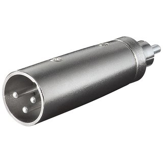 XLR-Adapter 3-pol Stecker auf Cinch-Stecker