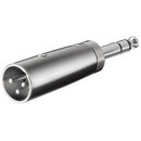 XLR-Adapter 3-pol Stecker auf 6,35mm Stereo Klinken Stecker