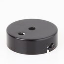 Lampen Zier-Baldachin Metall schwarz  80 mm fr 2...