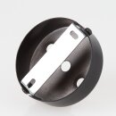 Lampen Zier-Baldachin Metall schwarz Ø 80 mm für 3 Lampenpendel