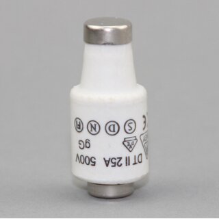 Diazed Sicherungseinsatz DII 25A 500V &ndash; Schmelzeinsatz gL &ndash; 10 Stck