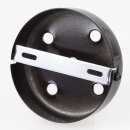 Lampen Zier-Baldachin Metall schwarz 100x25 mm für 5 Lampenpendel