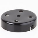 Lampen Zier-Baldachin Metall schwarz  100 mm fr 5...