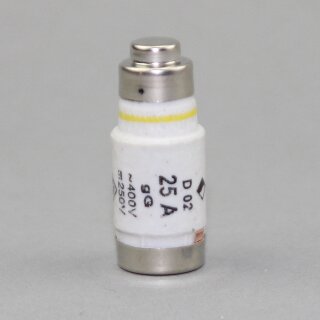 Neozed Schmelzeinsatz D02 25A gelb – 10 Stück