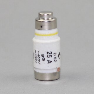 Neozed Schmelzeinsatz D02 25A gelb &ndash; 10 Stck