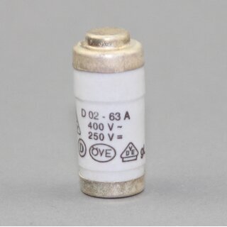 Neozed Schmelzeinsatz D02 63A kupfer &ndash; 10 Stck
