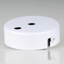 Lampen Zier-Baldachin Metall weiß Ø 80 mm...