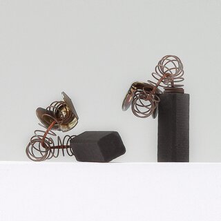 Kohlebrsten / Motorkohlen 5x5x14 mm mit Feder und Anschlussfahne &ndash; 2 Stck