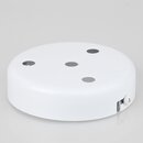 Lampen  Zier-Baldachin Metall wei  100 mm fr 4...