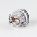 Einbau-Klingeltaster transparent/schwarz 1-24V/2A