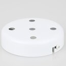 Lampen Zier-Baldachin Metall wei  100 mm fr 5...