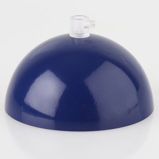 Lampen Baldachin Metall marineblau lackiert 50  100 mm mit Kunststoff-Zugentlaster