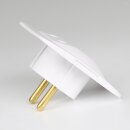 Kopp Schutzkontaktstecker-Adapter 3-fach, superflach, weiß – 250V/2,5A