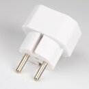Schutzkontaktstecker-Adapter, weiß – 2...