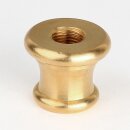 Reduzier-Ziermuffe 25x21 mm Messing – Lampen- und Leuchtenzubehör, M13x1 auf M10x1, roh unbehandelt