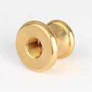 Reduzier-Ziermuffe 25x21 mm Messing – Lampen- und Leuchtenzubehör, M13x1 auf M10x1, roh unbehandelt