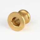 Ziermuffe 22x20 mm Messing – Lampen- und Leuchtenzubehör, 10,5 mm Bohrung, roh unbehandelt