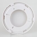 Lampenkabel Verteilerdose – Kunststoff weiß, Ø 130 mm, Höhe 15 mm, superflach mit Bajonett-Verschluss