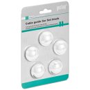 Kabelhalter – Kabelführung für den Schreibtisch selbstklebend – 5 Stück – weiß