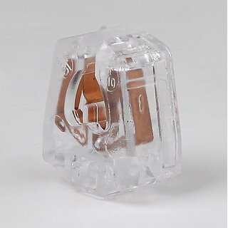 G5 Klein-Leuchtstoff-Durchsteckfassung fr T5 Leuchtstofflampen, transparent fr Einbau