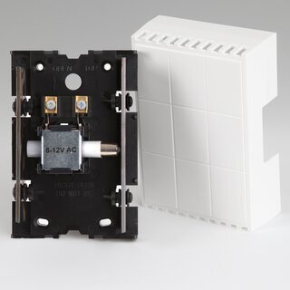 Gong Doppelklang 8&ndash;12V &ndash; mechanischer Trgong in Wei, Bittorf L119xB82xT36 mm