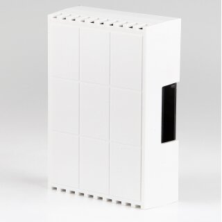 Gong Doppelklang 8–12V – mechanischer Türgong in Weiß, Bittorf L119xB82xT36 mm