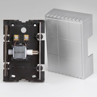 Gong Doppelklang 8&ndash;12V &ndash; mechanischer Trgong in Silber, Bittorf L119xB82xT36 mm