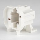 Sparlampen-Fassung G24d-2 / GX24d-2, 2-Stift, weiß 250V/2A