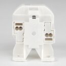 Sparlampen-Fassung G24d-2 / GX24d-2, 2-Stift, weiß 250V/2A