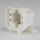 Sparlampen-Fassung G24q-2 / GX24q-2, 4-Stift, weiß 250V/2A