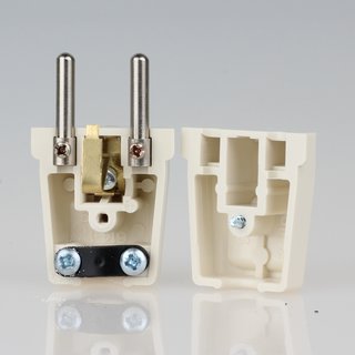 Schutzkontakt-Stecker weiss 250V/16A